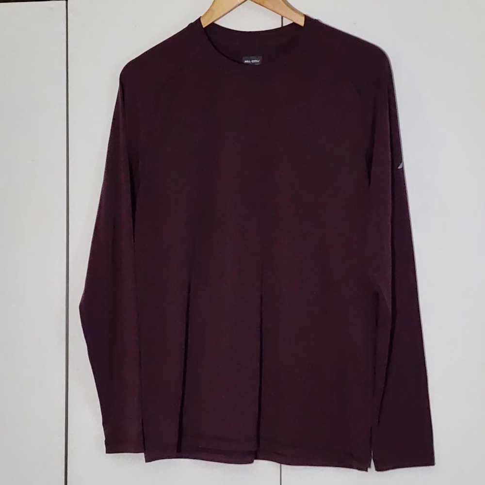 Hill City Classic Burgundy Long Sleeve Tee